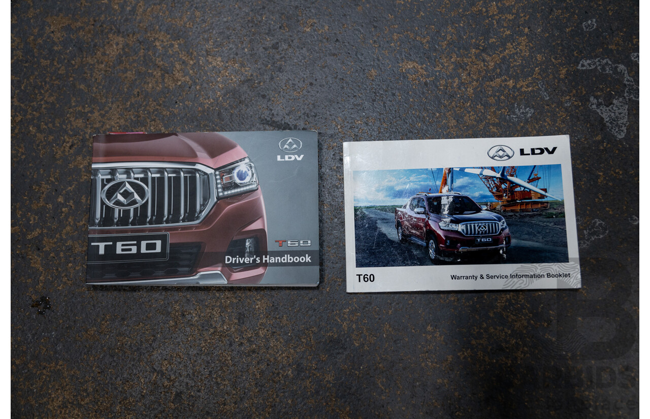 6/2018 Ldv T60 PRO (4x4) SK8C Double Cab Utility Grey Turbo Diesel 2.8L