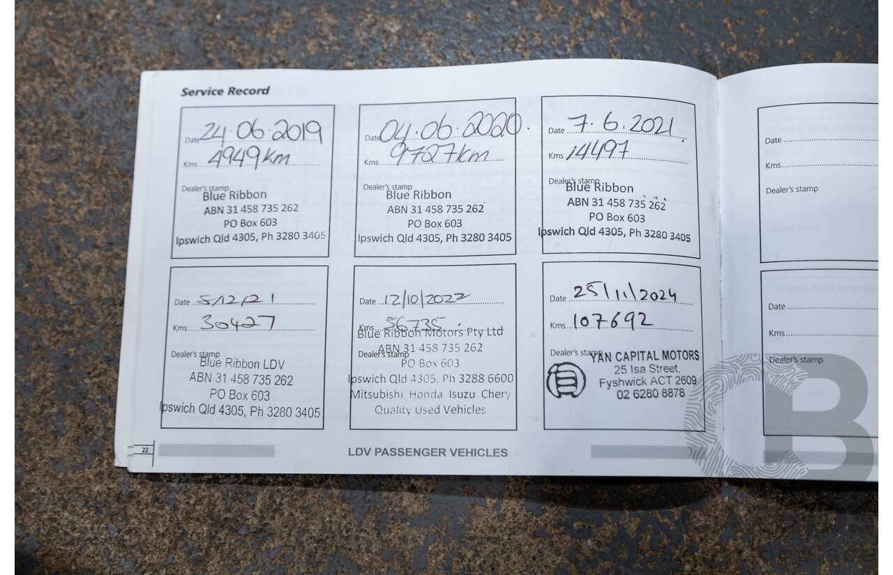 6/2018 Ldv T60 PRO (4x4) SK8C Double Cab Utility Grey Turbo Diesel 2.8L