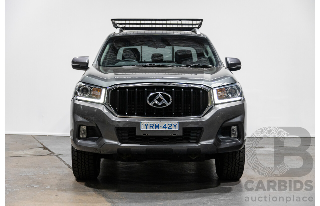 6/2018 Ldv T60 PRO (4x4) SK8C Double Cab Utility Grey Turbo Diesel 2.8L