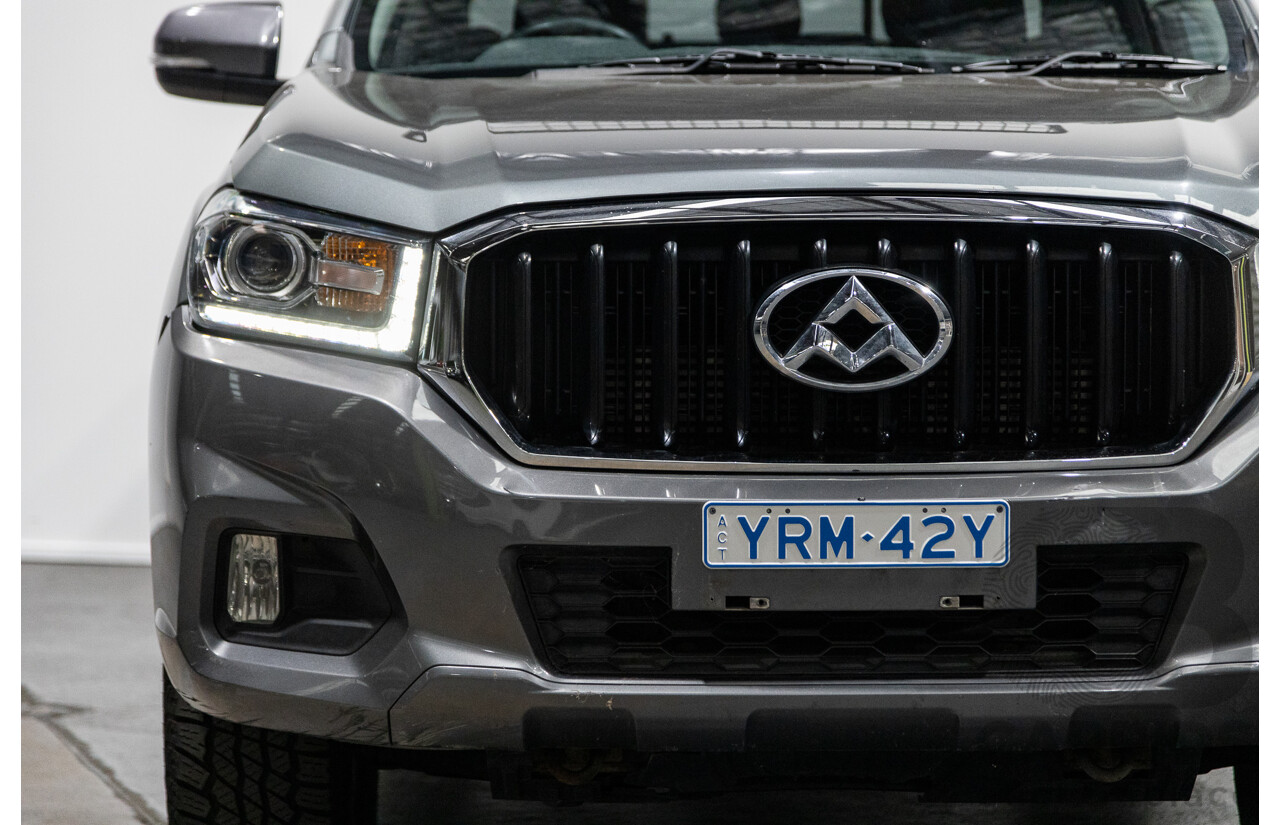 6/2018 Ldv T60 PRO (4x4) SK8C Double Cab Utility Grey Turbo Diesel 2.8L