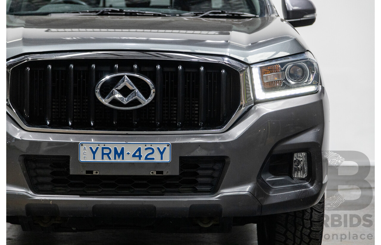 6/2018 Ldv T60 PRO (4x4) SK8C Double Cab Utility Grey Turbo Diesel 2.8L