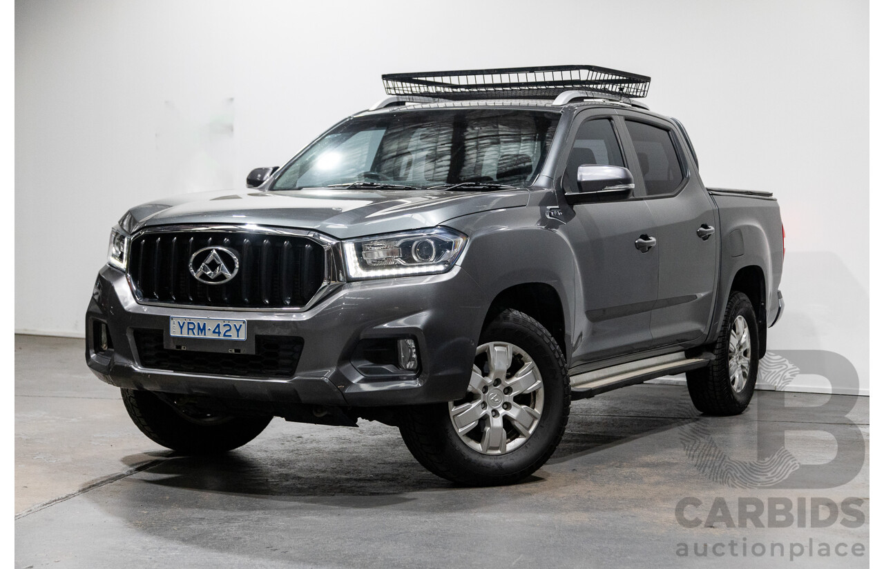 6/2018 Ldv T60 PRO (4x4) SK8C Double Cab Utility Grey Turbo Diesel 2.8L