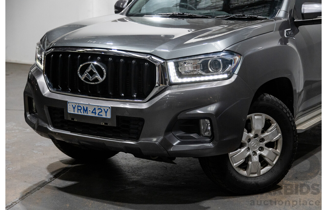 6/2018 Ldv T60 PRO (4x4) SK8C Double Cab Utility Grey Turbo Diesel 2.8L