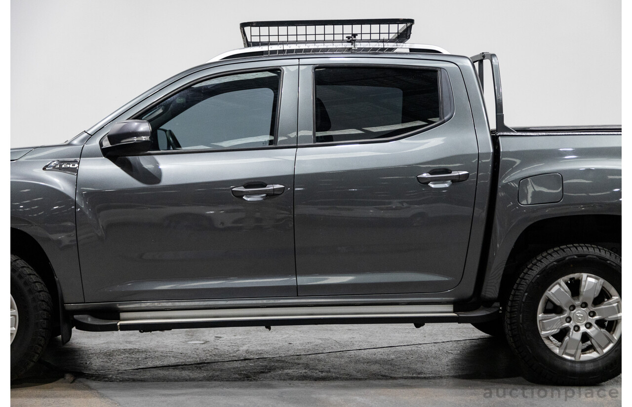 6/2018 Ldv T60 PRO (4x4) SK8C Double Cab Utility Grey Turbo Diesel 2.8L