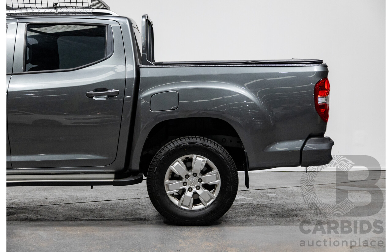 6/2018 Ldv T60 PRO (4x4) SK8C Double Cab Utility Grey Turbo Diesel 2.8L