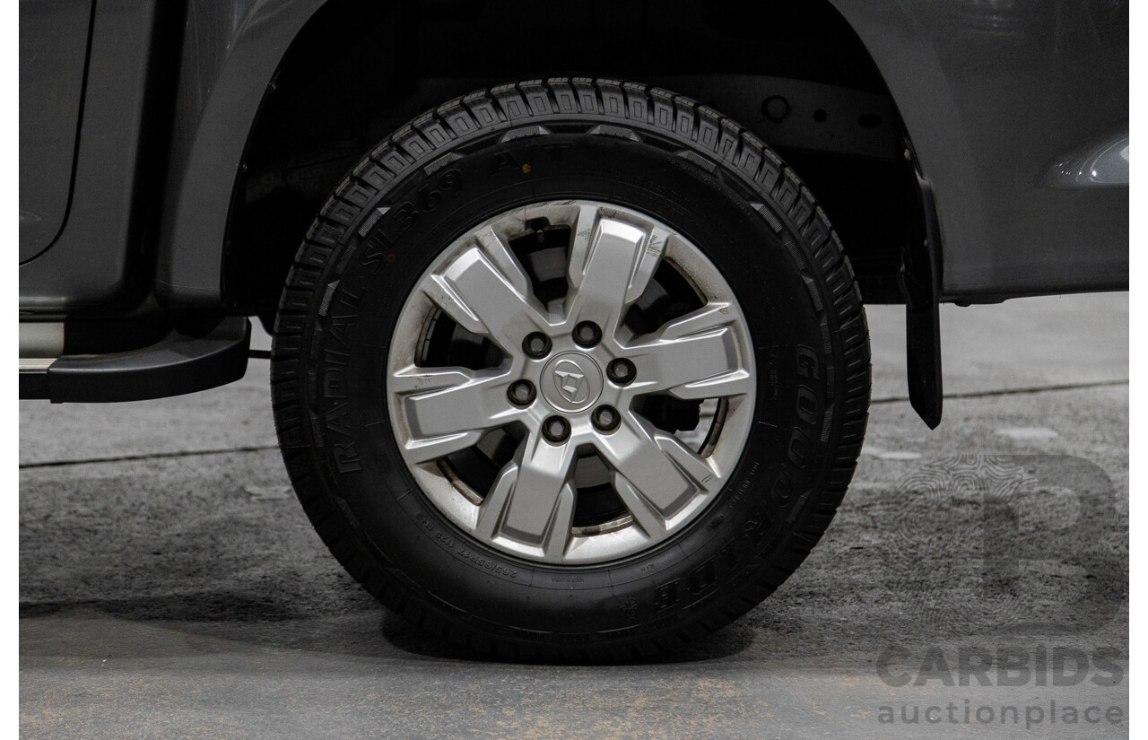 6/2018 Ldv T60 PRO (4x4) SK8C Double Cab Utility Grey Turbo Diesel 2.8L