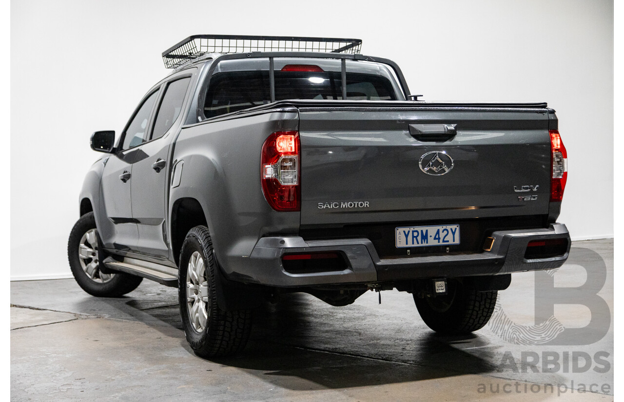 6/2018 Ldv T60 PRO (4x4) SK8C Double Cab Utility Grey Turbo Diesel 2.8L