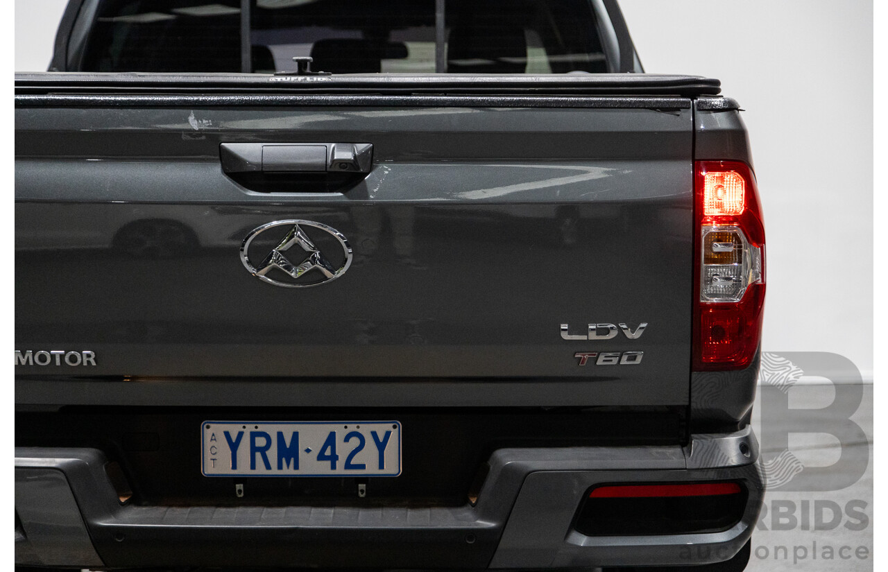 6/2018 Ldv T60 PRO (4x4) SK8C Double Cab Utility Grey Turbo Diesel 2.8L