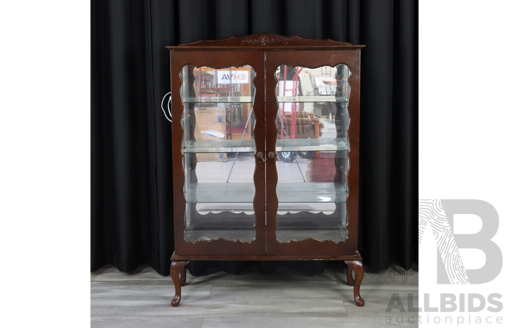 Queen Anne Style Display Case