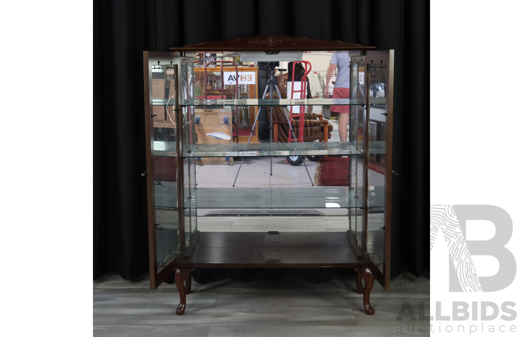 Queen Anne Style Display Case