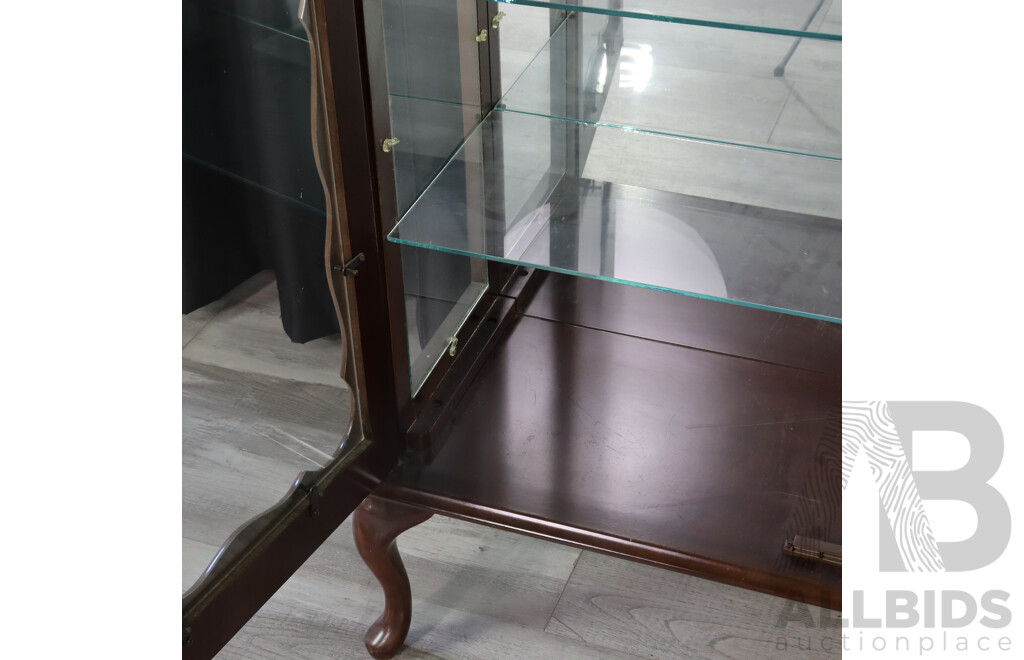 Queen Anne Style Display Case