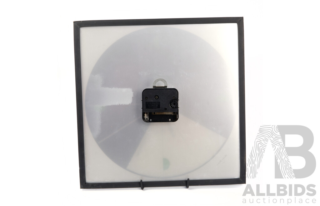 Retro 1980s Italian Diamantini Domeniconi Diamond Wall Clock