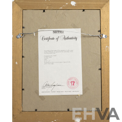Linda Le Kniff (20th Century, French, 1947-), Debbie (1998), Original Serigraph in Colours on Wove Paper with COA, 40 x 33 cm (frame)