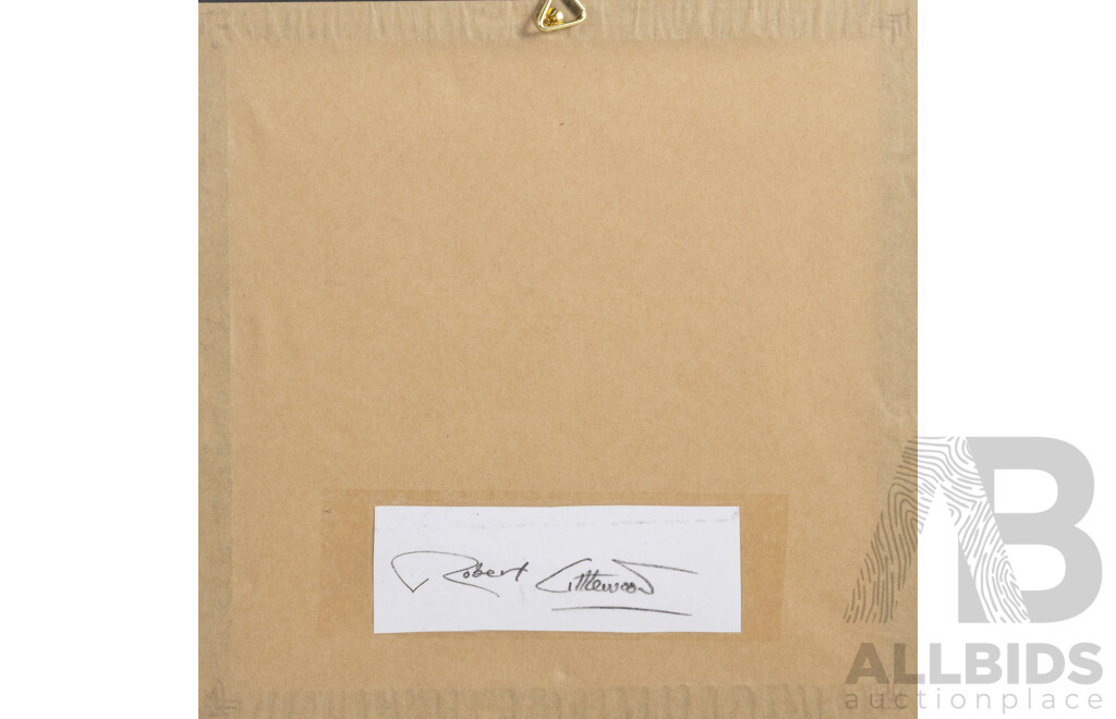 Pro Hart, (20th Century, Australian, 1928-2006), Waltzing Matilda Series - His Ghost May Be Heard, Hand Coloured Etching & Watercolour, 24 x 24 cm (frame)