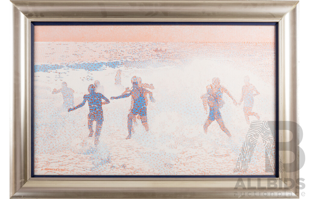 Lawrence Starkey, (20th Century, Australian, 1959-), Morning Light (1985), Original Oil on Canvas Board, 63 x 91 cm (frame)