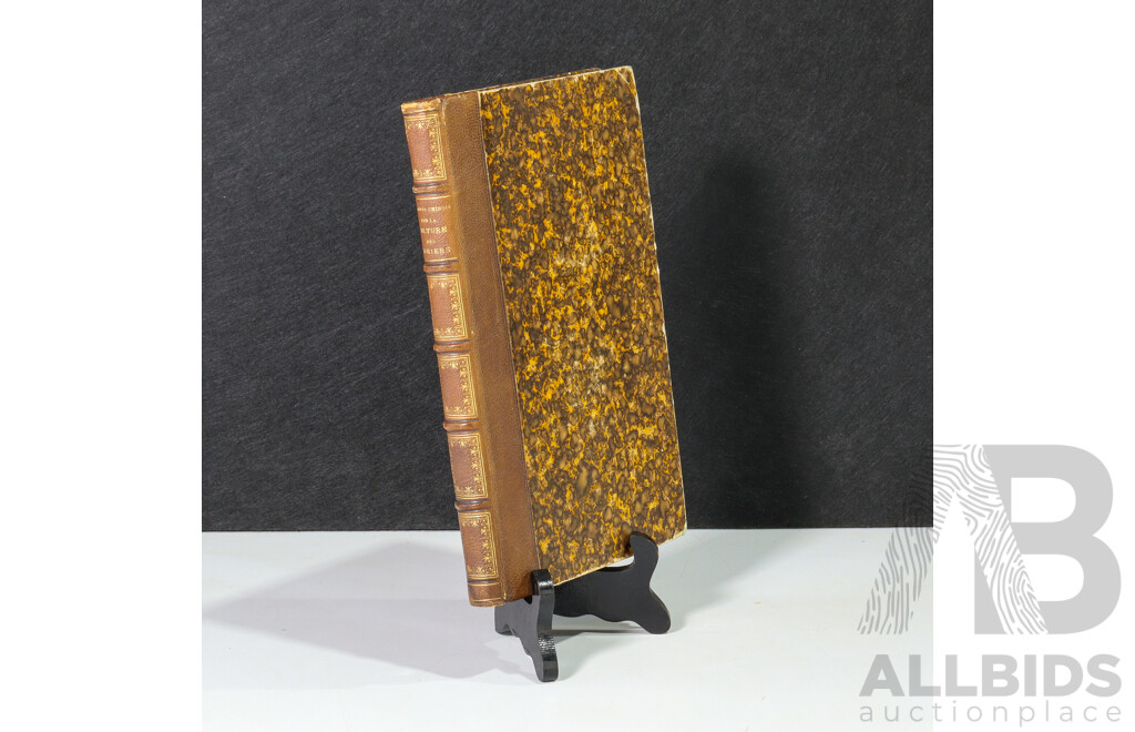 Culture of Silkworms (Mulberry Cultivation & Silkworm Rearing'/Education) [Culture Des Muriers], Antique Hard Cover Book, Published Imprimerie Royale, 1837