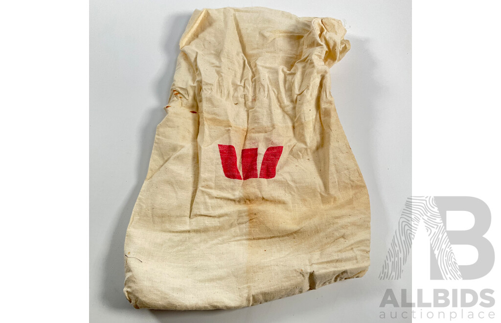 Collection of International Coins Including Hong Kong, France, USA, United Kingdom, Philippines, Thailand, Fiji, Greece with Indonesian Bank Notes, Vintage Westpack Bank Bag  - Approximately 3 Kilograms