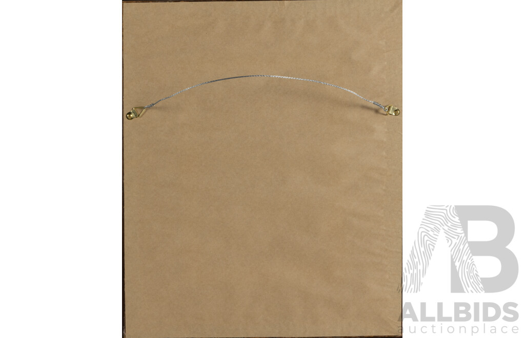 Signed Indistinctly, (20th Century, Active c1970s), Hunter in Red Shawl, Wonderful Original Vintage Oil on Canvas Board, 47 x 40 cm (frame)