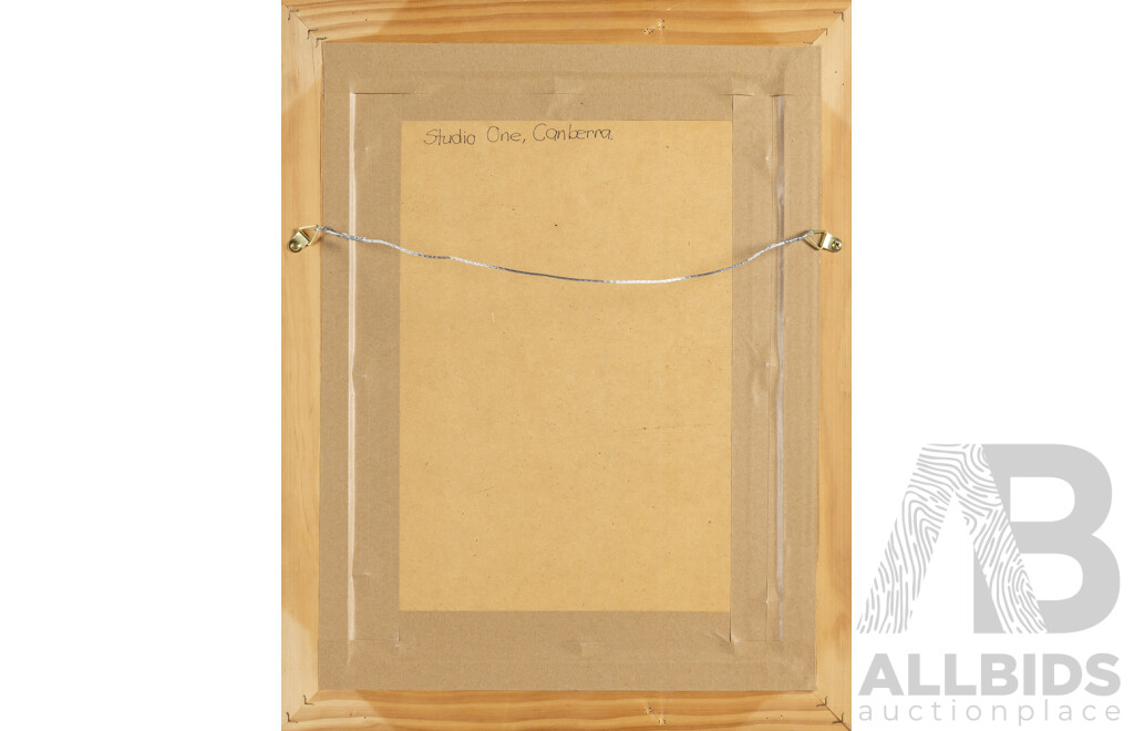 Signed Indistinctly, (20th Century, Australian), Town Day (1984), Editioned and Signed Original Etching, 53H x 42W cm (frame)