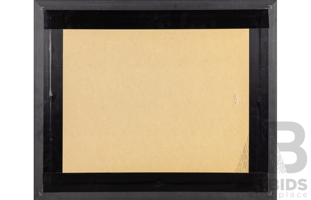 Constantine Popov, (20th Century, Russian-Australian, 1962-), Psychological Composition, Original Ink on Paper, 50H x 60W cm (frame)