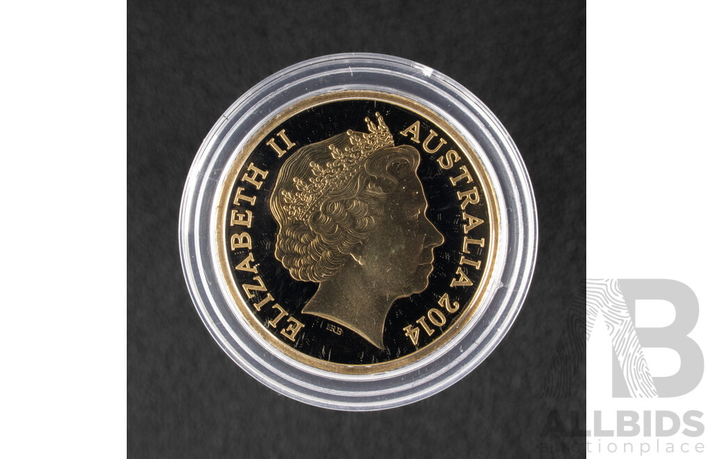 Australian RAM 2014 Proof One Dollar Coin, Berlin World Money Fair Special Release