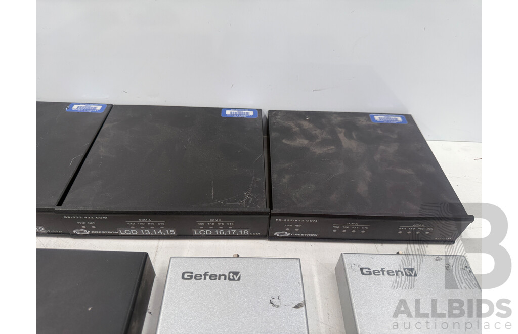 Assorted Audio & Visual Equipment - Crestron + DVIGear + Gefen Tv