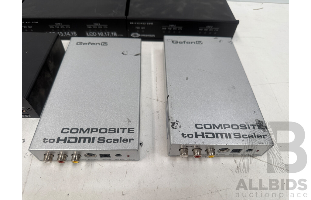 Assorted Audio & Visual Equipment - Crestron + DVIGear + Gefen Tv