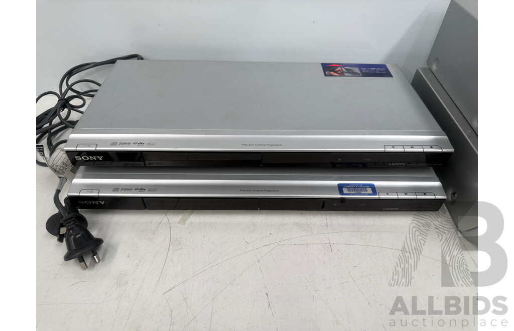 2x Sony Dvd Players + Orion VHS Player + Panasonic VHS/DVD Player Recorder