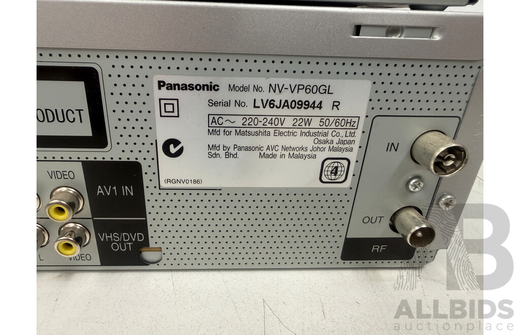 2x Sony Dvd Players + Orion VHS Player + Panasonic VHS/DVD Player Recorder