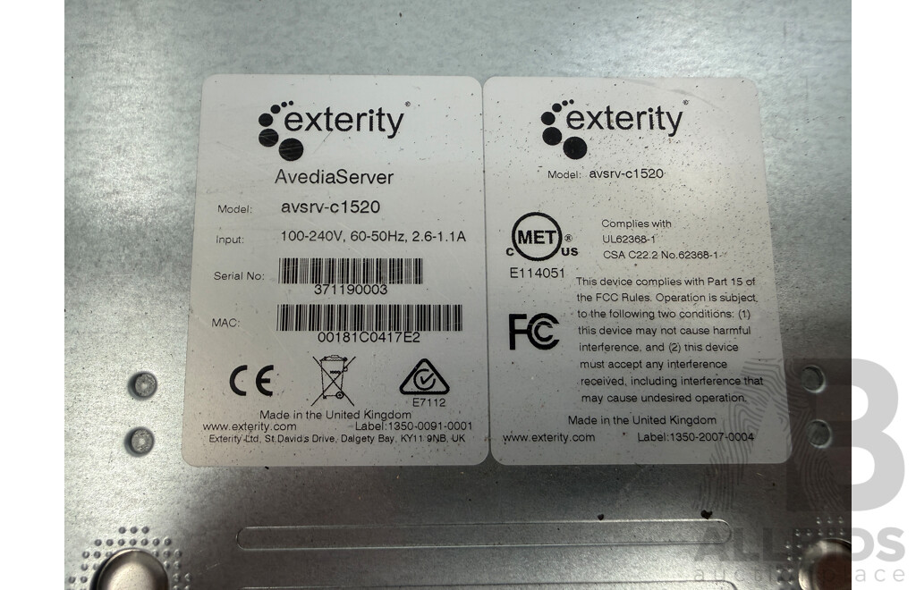 HP ProCurve Switch + Exterity Avedia Server