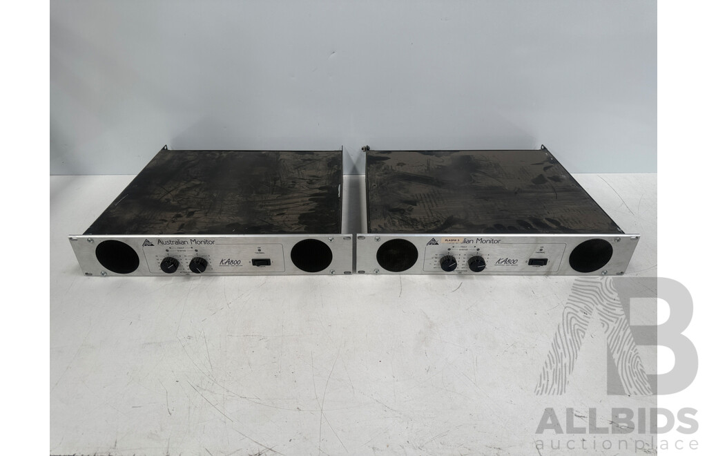 2x Australian Monitor KA800 Power Amplifier