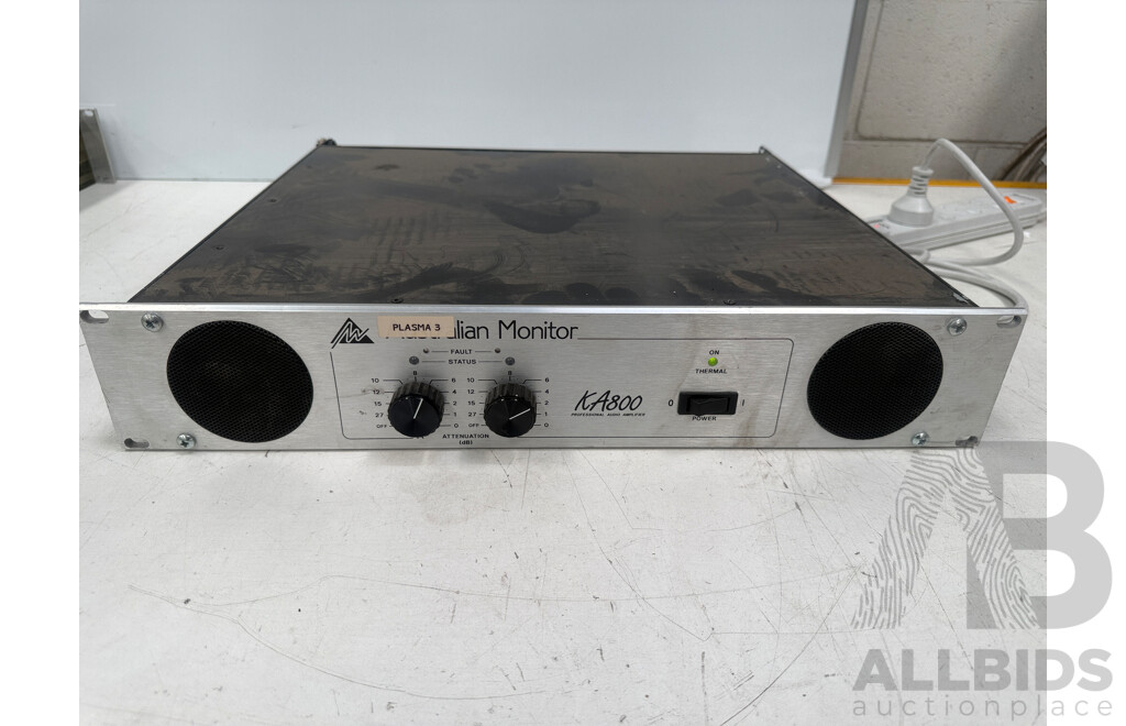 2x Australian Monitor KA800 Power Amplifier