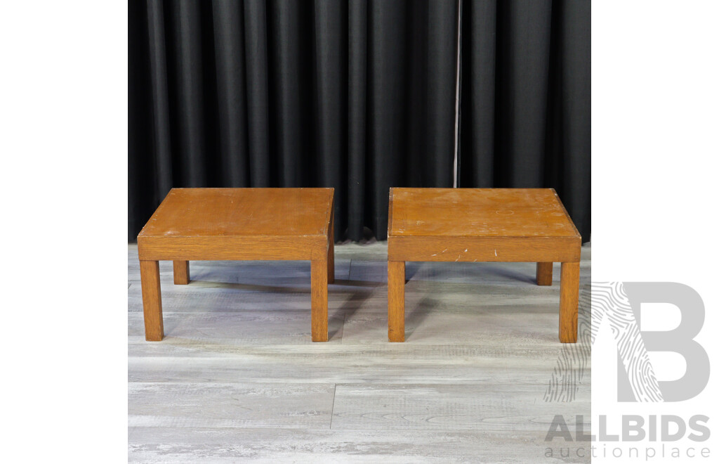 Pair of Ply Side Tables