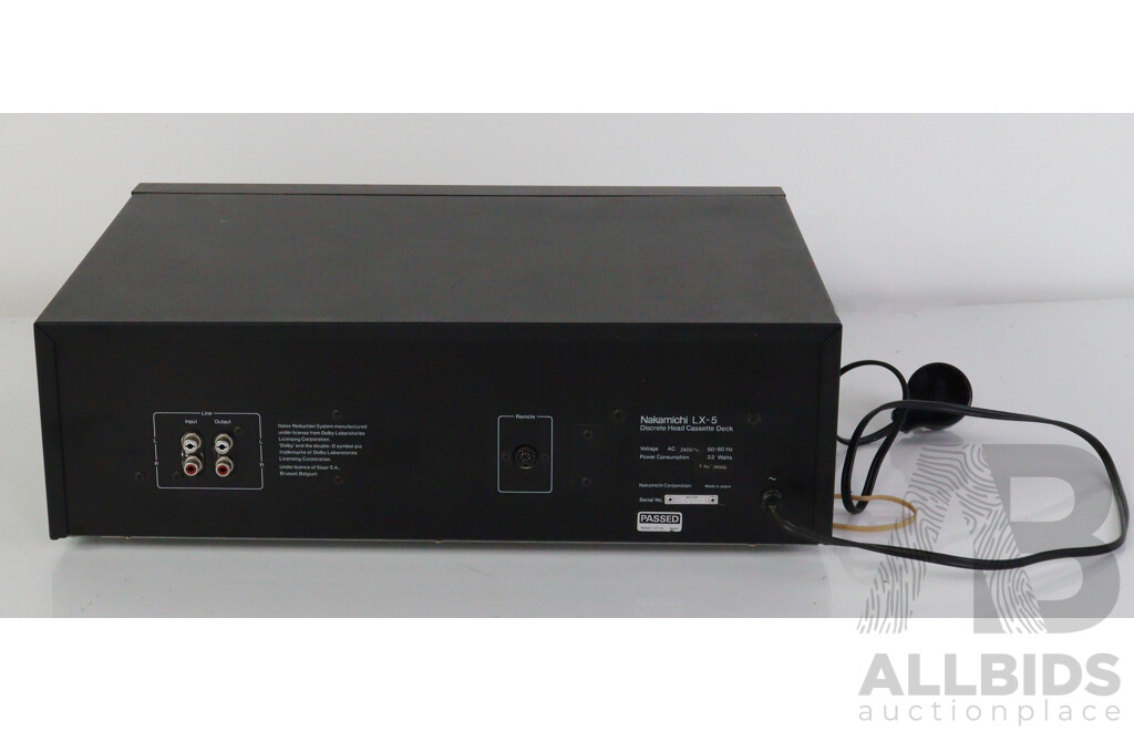Retro Nakamichi LX 5 DIscrete Head Casette Deck