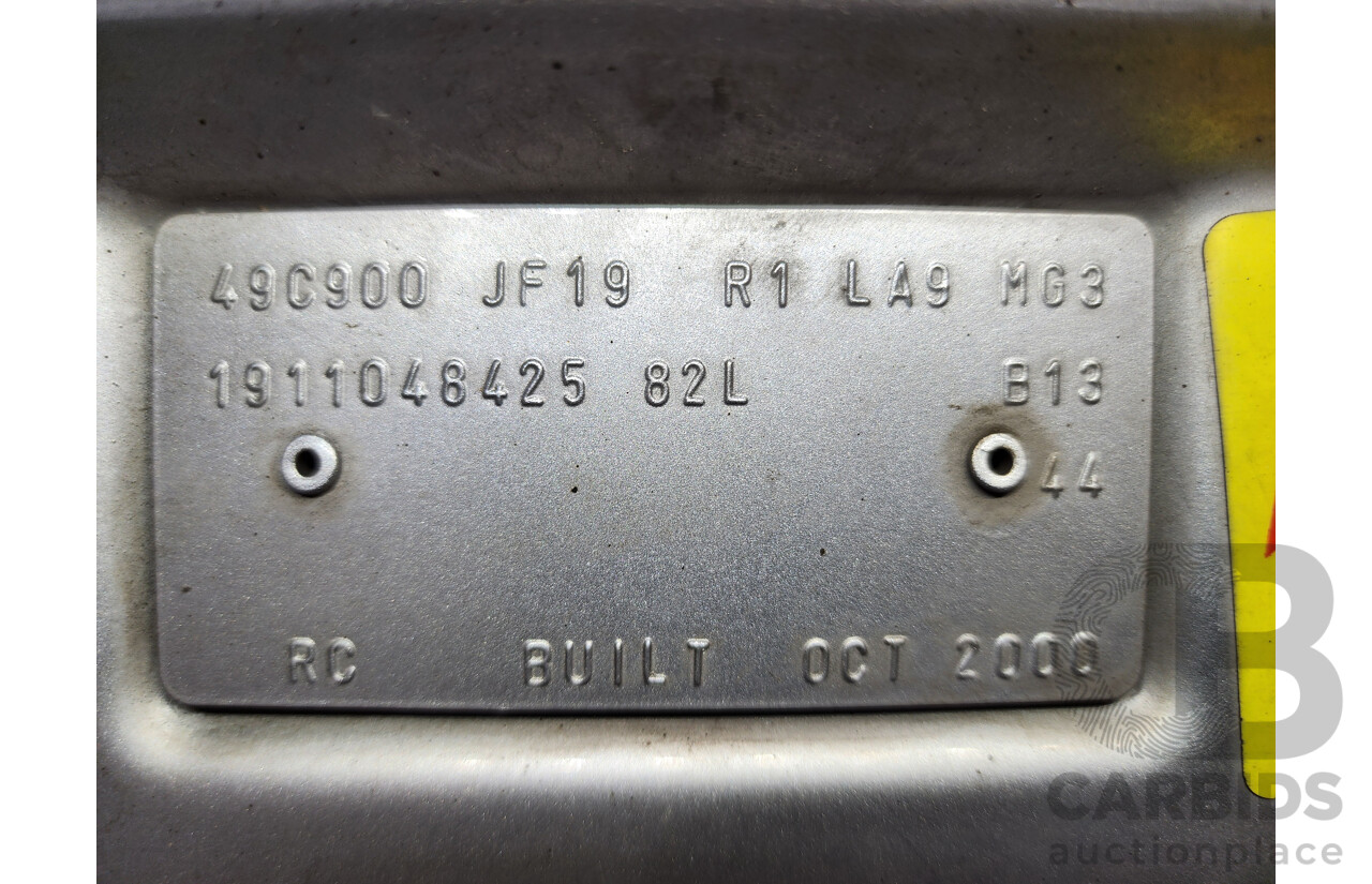 1/2001 Holden Vectra GL JSII 4d Sedan Silver 2.2L