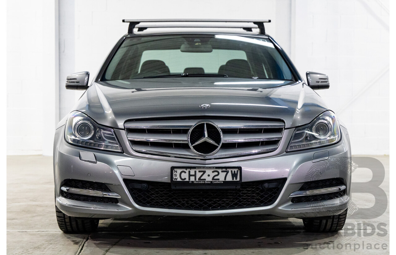 4/2012 Mercedes-Benz C250 CDI Elegance BE W204 MY12 4d Sedan Palladium Silver Metallic Turbo Diesel 2.1L