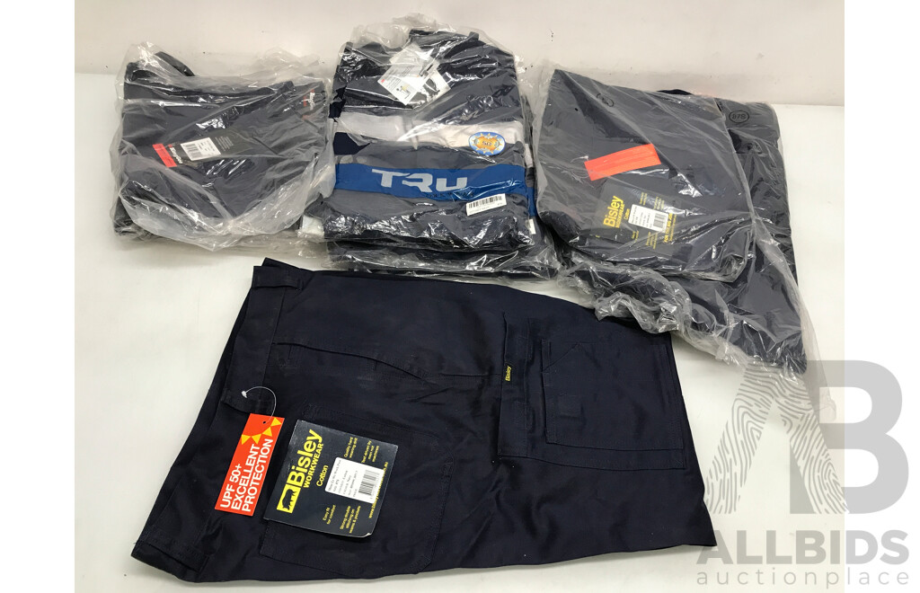 Assorted Lot of Bisley, King Gee,  and 3M Work Pants (Different Sizes)