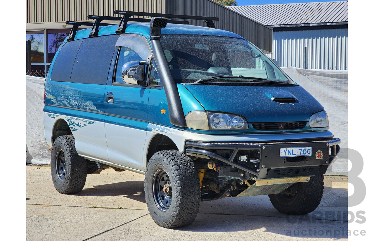 6/1997 Imported Mitsubishi DELICA (SPACEGEAR) 4D Wagon Green 4WD DIESEL TURBO 2.8L 4 SP AUTOMATIC
