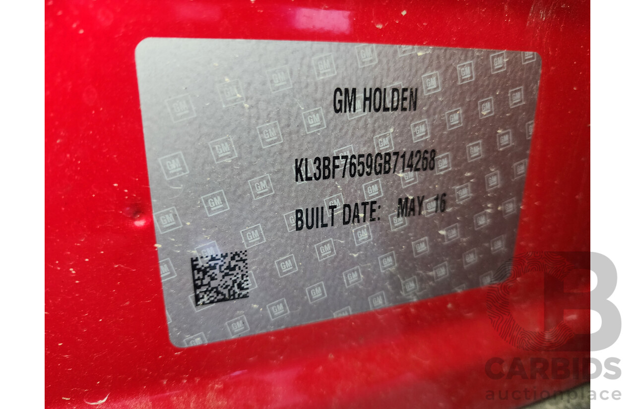 7/2016 Holden Trax LS Active TJ MY15 4d Wagon Red 1.8L