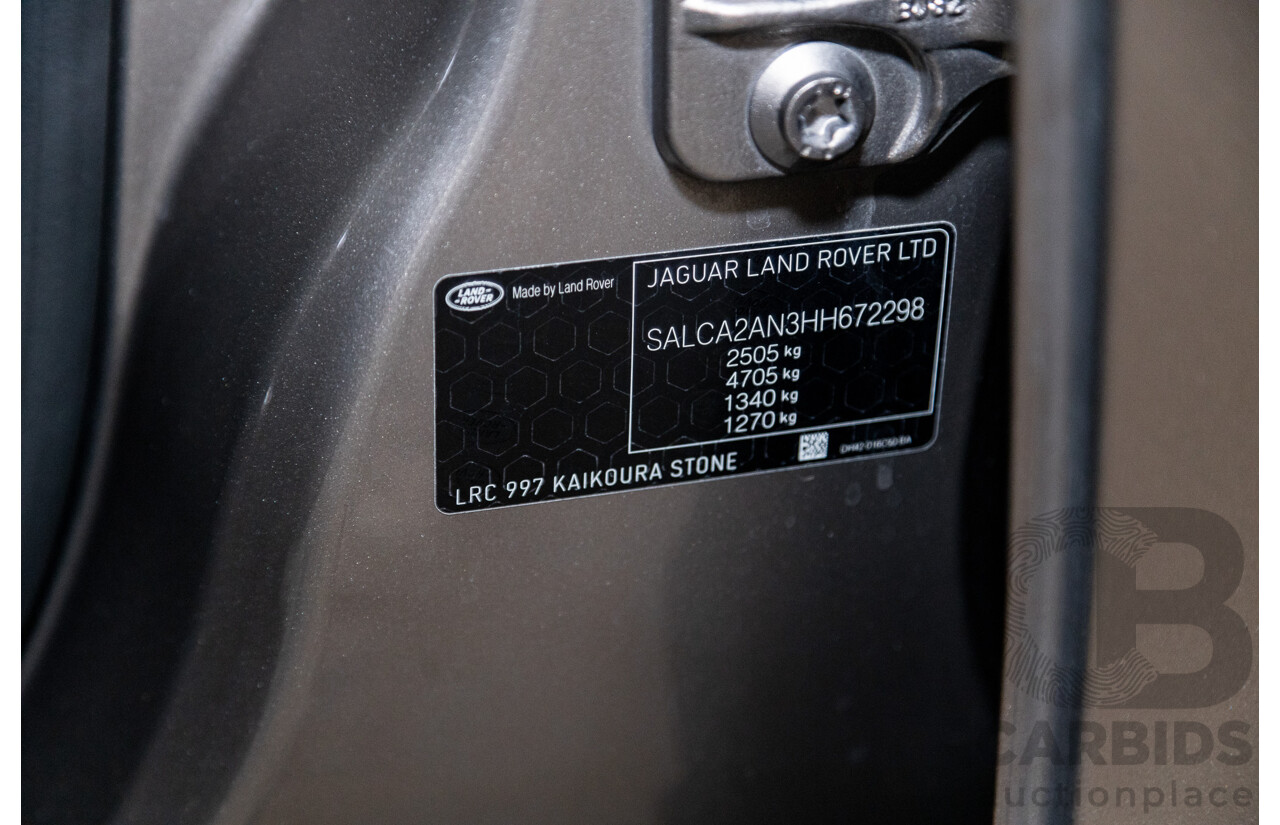 Land Rover Discovery Sport TD4 150 SE (AWD) LC MY17 4D Wagon Kaikoura Stone Brown Turbo Diesel 2.0L