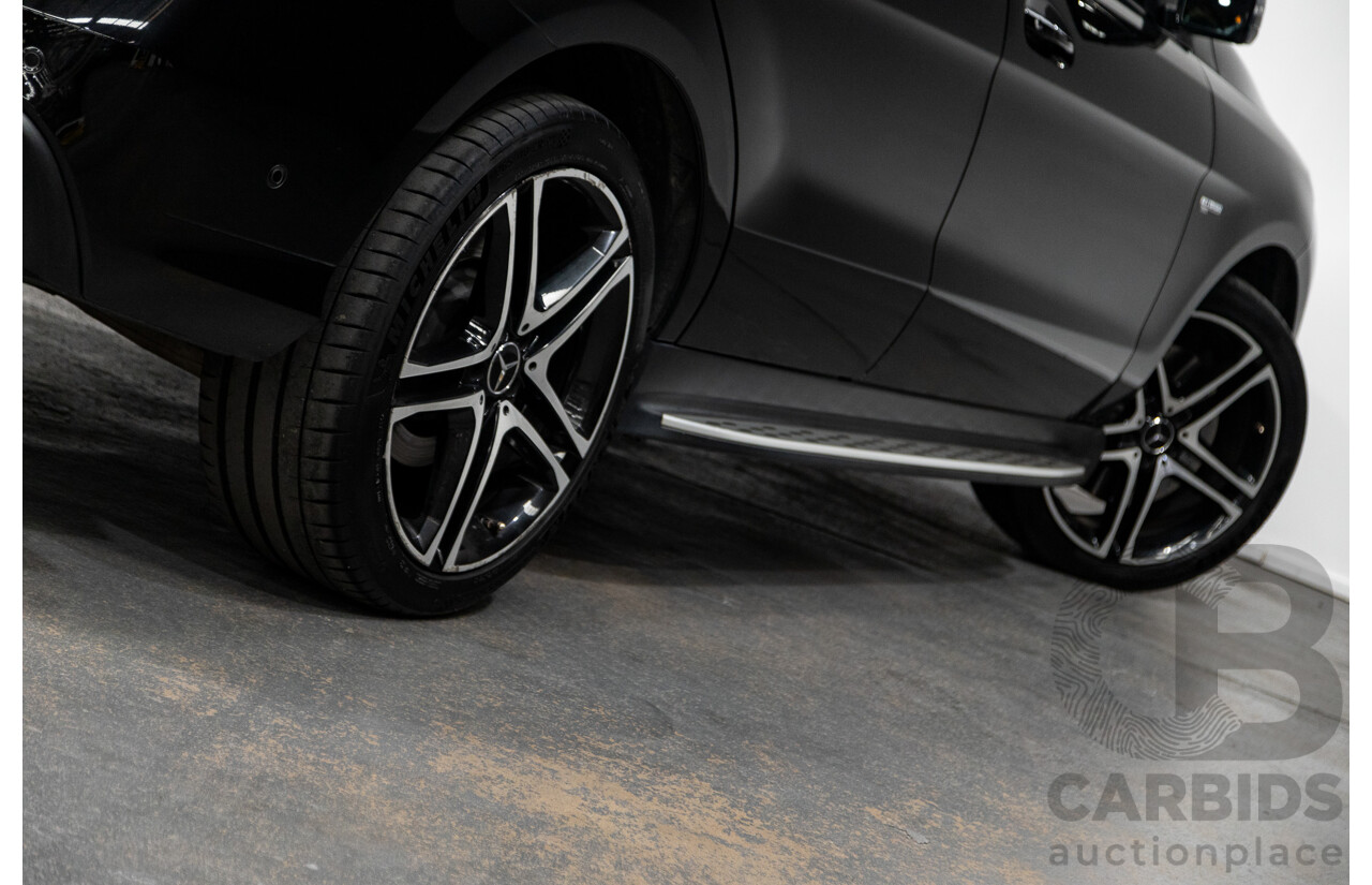 09/2016 Mercedes Benz GLE43 AMG 4Matic (AWD) 166 MY17 4D Wagon Obsidian Black Metallic Twin Turbo V6 3.0L