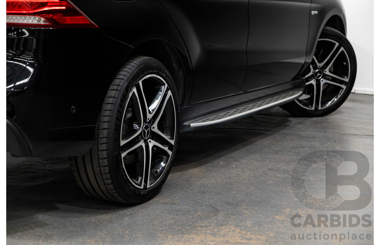 09/2016 Mercedes Benz GLE43 AMG 4Matic (AWD) 166 MY17 4D Wagon Obsidian Black Metallic Twin Turbo V6 3.0L