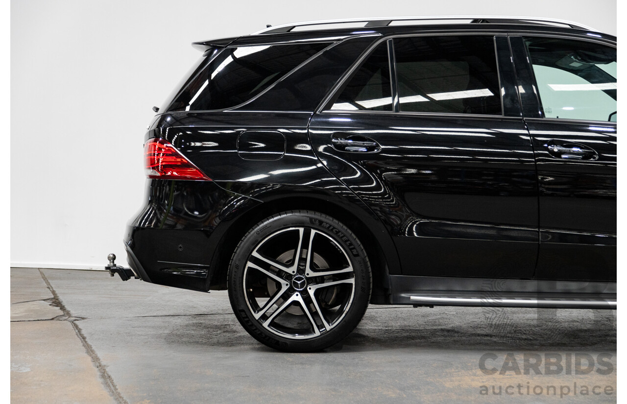 09/2016 Mercedes Benz GLE43 AMG 4Matic (AWD) 166 MY17 4D Wagon Obsidian Black Metallic Twin Turbo V6 3.0L