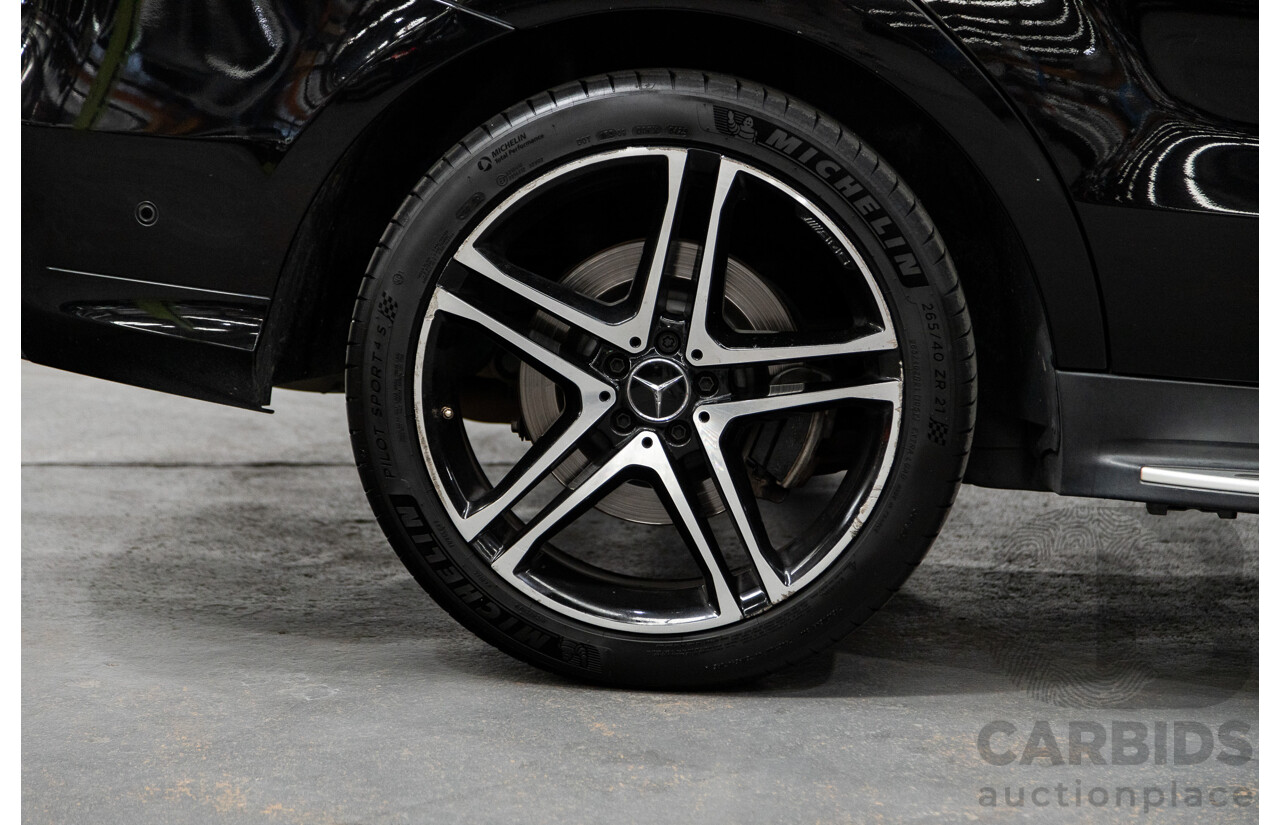 09/2016 Mercedes Benz GLE43 AMG 4Matic (AWD) 166 MY17 4D Wagon Obsidian Black Metallic Twin Turbo V6 3.0L