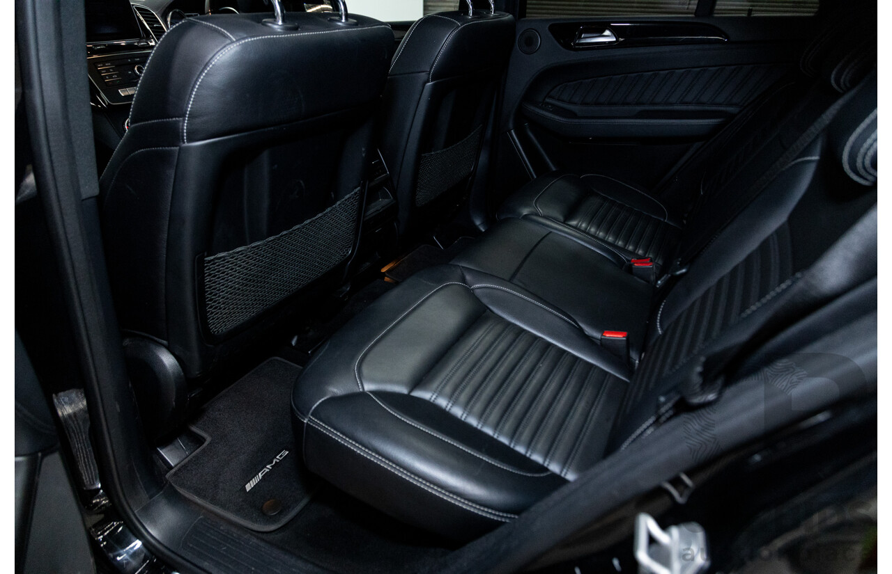 09/2016 Mercedes Benz GLE43 AMG 4Matic (AWD) 166 MY17 4D Wagon Obsidian Black Metallic Twin Turbo V6 3.0L