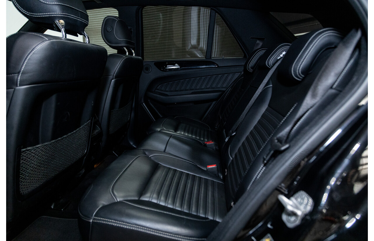 09/2016 Mercedes Benz GLE43 AMG 4Matic (AWD) 166 MY17 4D Wagon Obsidian Black Metallic Twin Turbo V6 3.0L