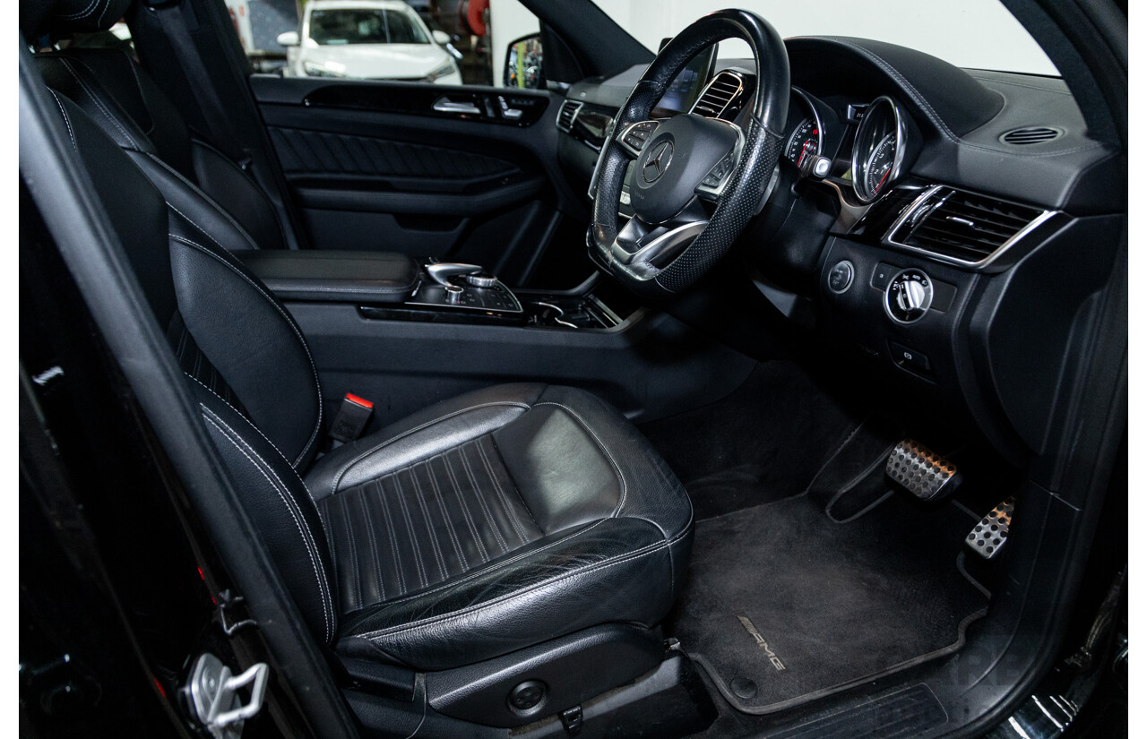 09/2016 Mercedes Benz GLE43 AMG 4Matic (AWD) 166 MY17 4D Wagon Obsidian Black Metallic Twin Turbo V6 3.0L