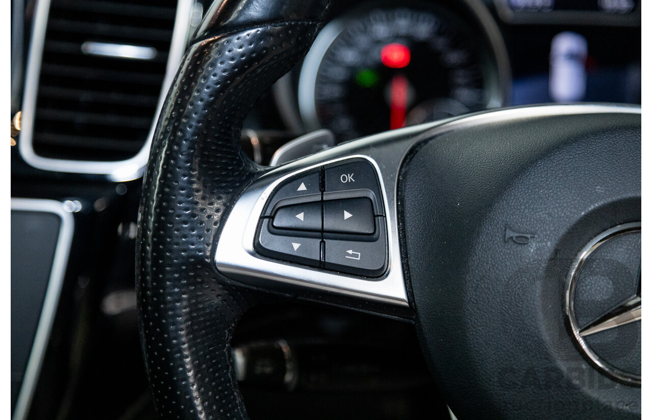 09/2016 Mercedes Benz GLE43 AMG 4Matic (AWD) 166 MY17 4D Wagon Obsidian Black Metallic Twin Turbo V6 3.0L