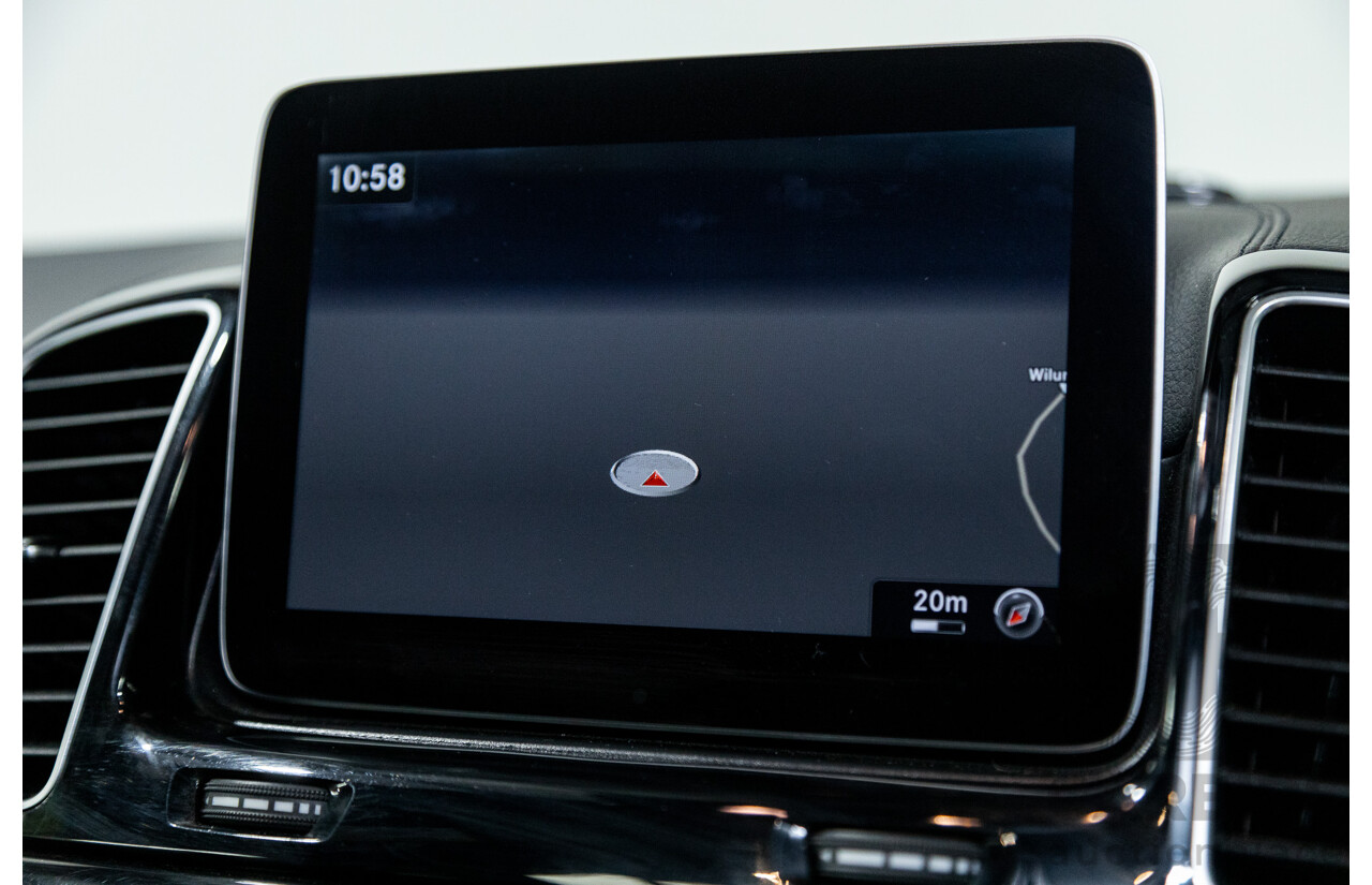 09/2016 Mercedes Benz GLE43 AMG 4Matic (AWD) 166 MY17 4D Wagon Obsidian Black Metallic Twin Turbo V6 3.0L