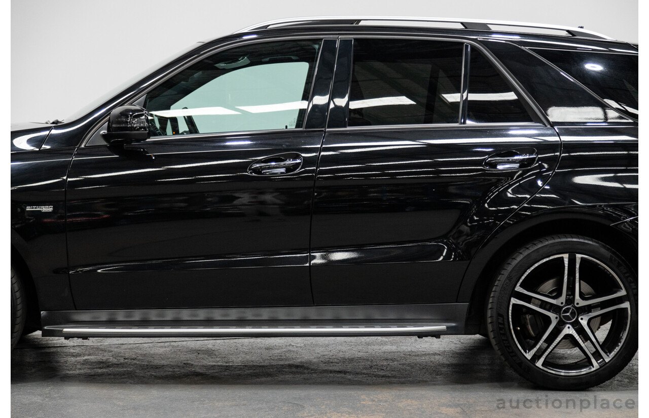 09/2016 Mercedes Benz GLE43 AMG 4Matic (AWD) 166 MY17 4D Wagon Obsidian Black Metallic Twin Turbo V6 3.0L